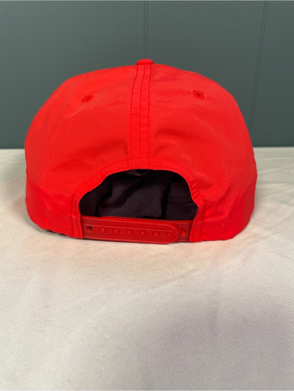 Flaky Salt AS Colour Hat Cap Snap Back Mens One Size Red 5 Panel Surf Rope - Picture 3 of 7